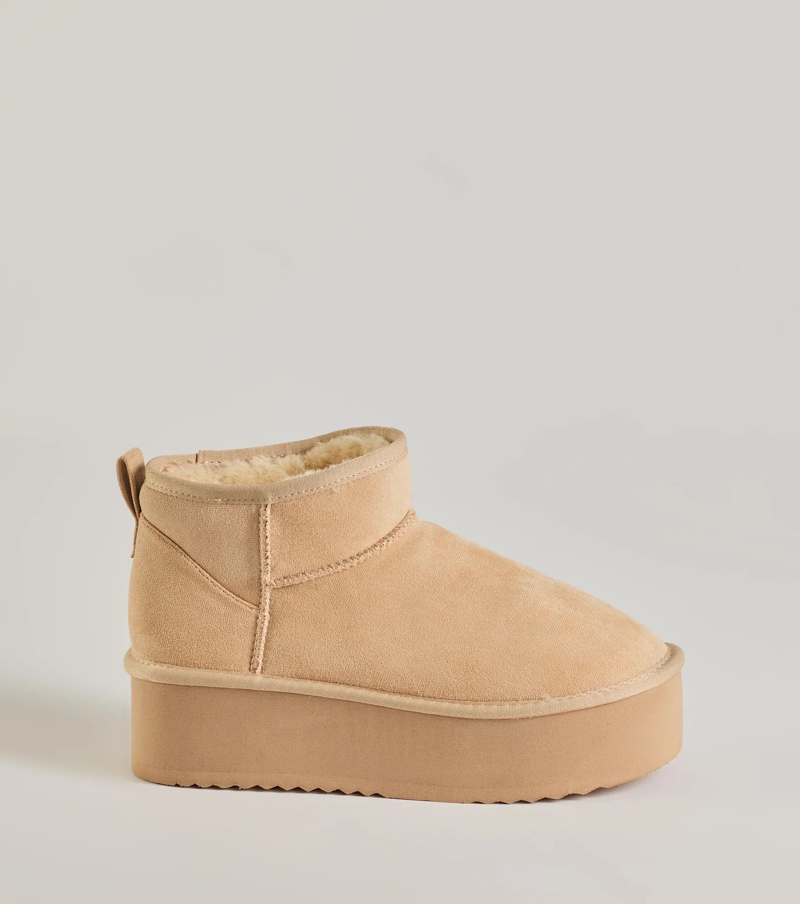 Cozy Feels Faux Sherpa Lined Platform Booties - Image 7