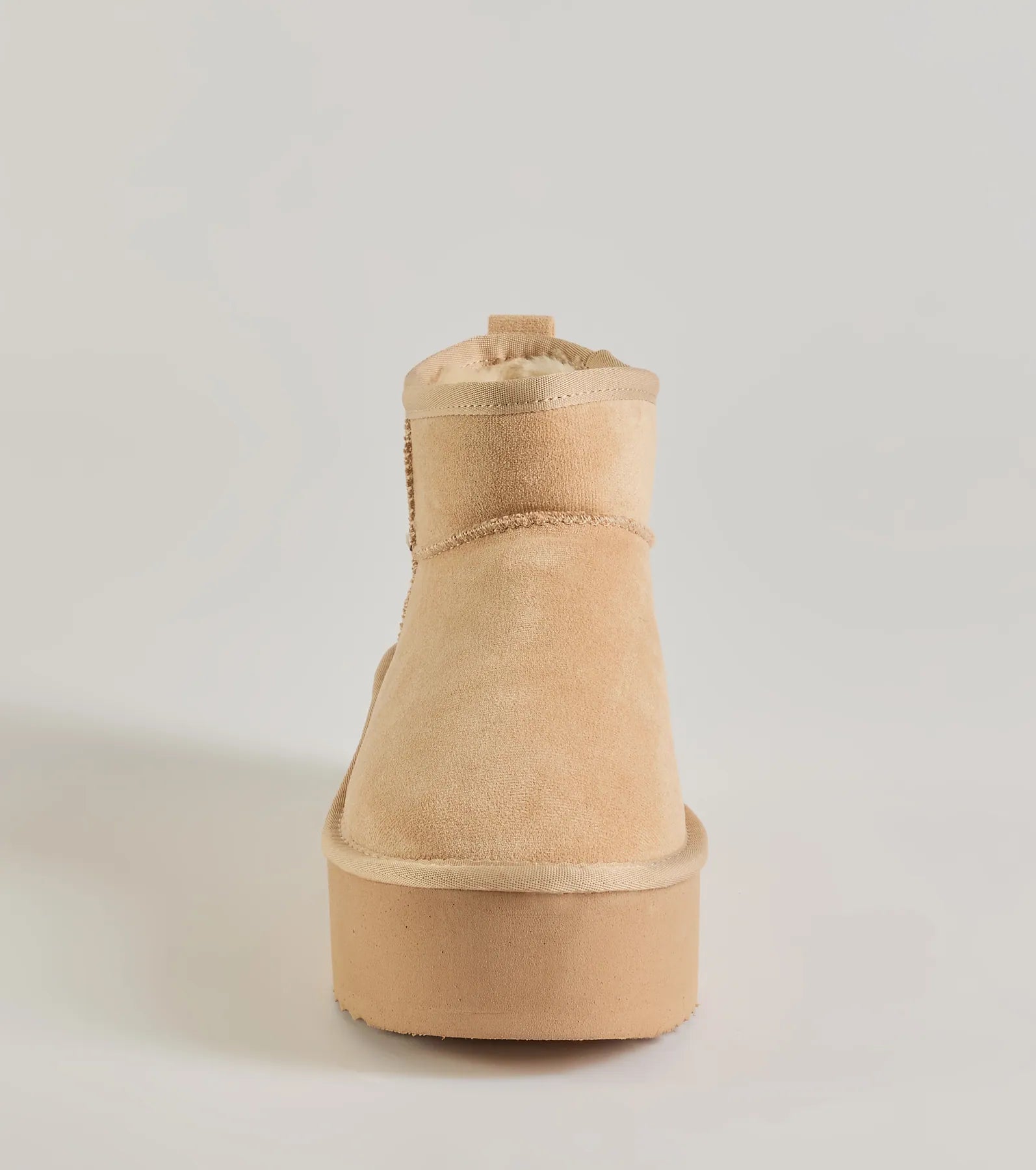 Cozy Feels Faux Sherpa Lined Platform Booties - Image 8