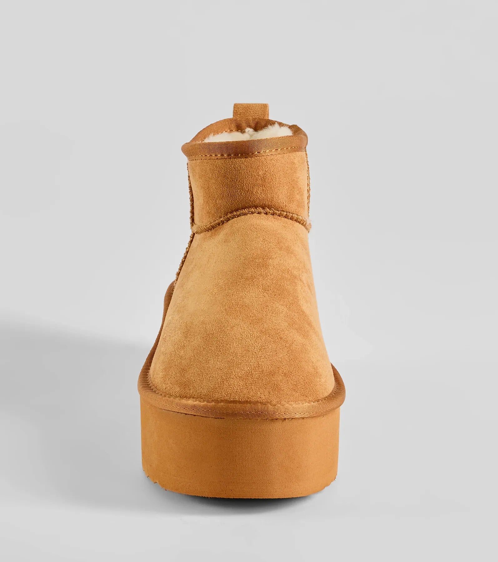 Cozy Feels Faux Sherpa Lined Platform Booties - Image 3