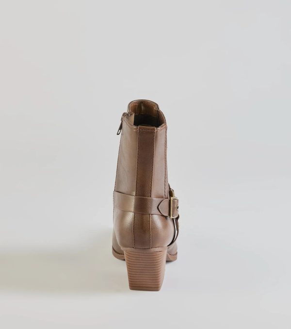 Sleek Strut Moto Western Ankle Booties - Image 12