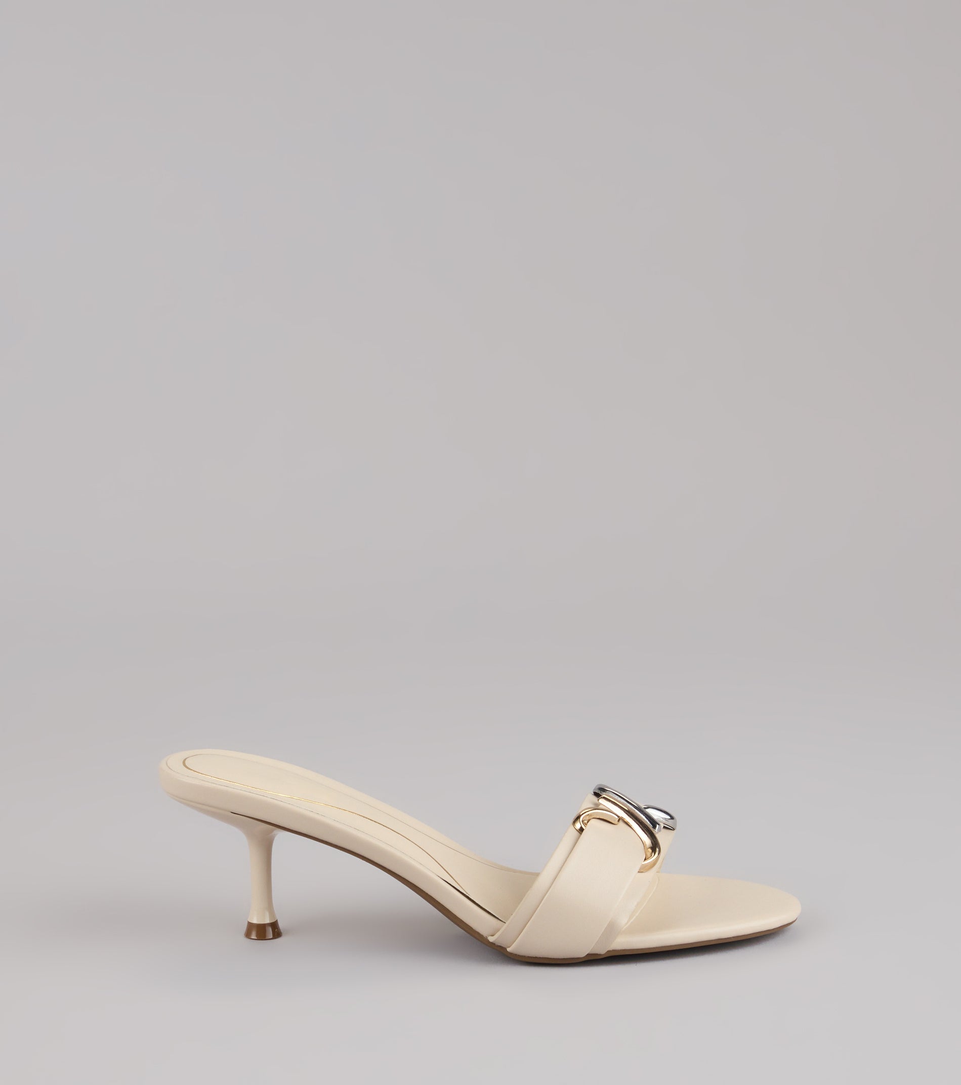 Double Take Hardware Kitten Mules - Image 2