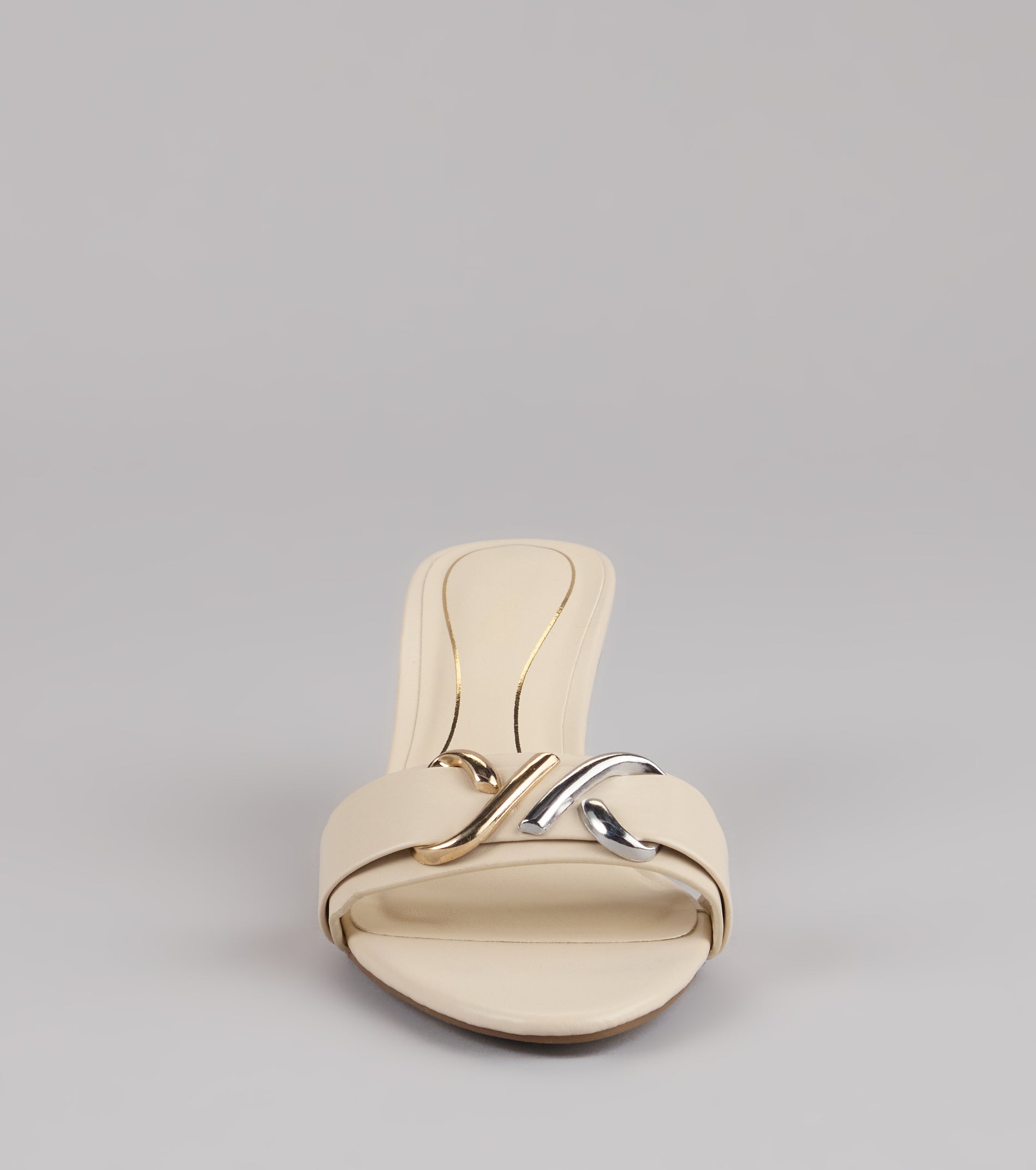 Double Take Hardware Kitten Mules - Image 3