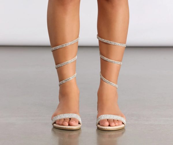 Wrapped In Rhinestones Wrap Sandals - Image 10