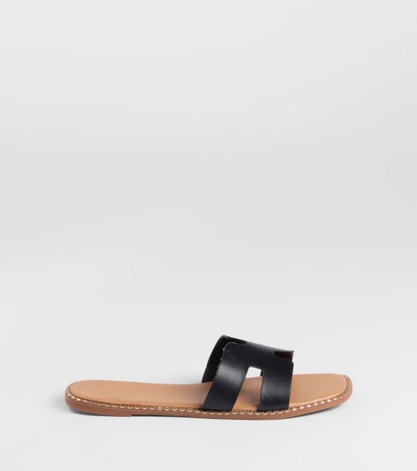 Simply Chic Cutout Strap Flat Sandals - Image 2