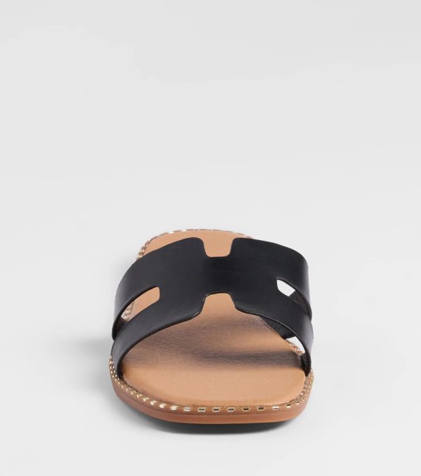 Simply Chic Cutout Strap Flat Sandals - Image 3