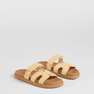 Eye-Catching Cutout Strappy Slide Sandals