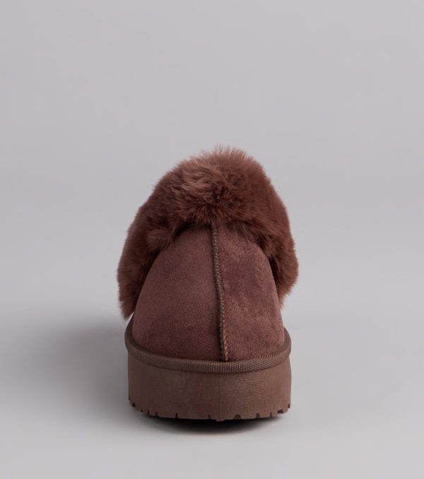 Cozy Girl Platform Faux Fur Slippers - Image 7