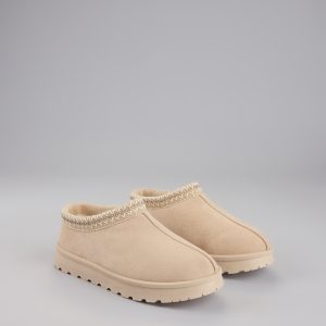 Cozy Status Faux Suede Platform Slippers