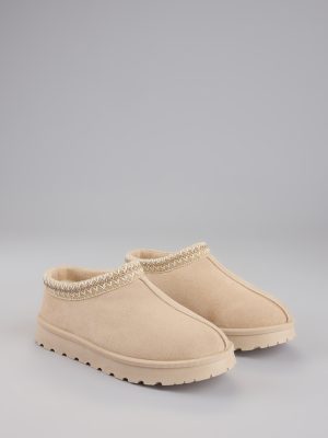 Cozy Status Faux Suede Platform Slippers