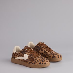 Wild Stride Suede Leopard Sneakers