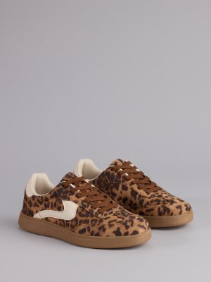 Wild Stride Suede Leopard Sneakers