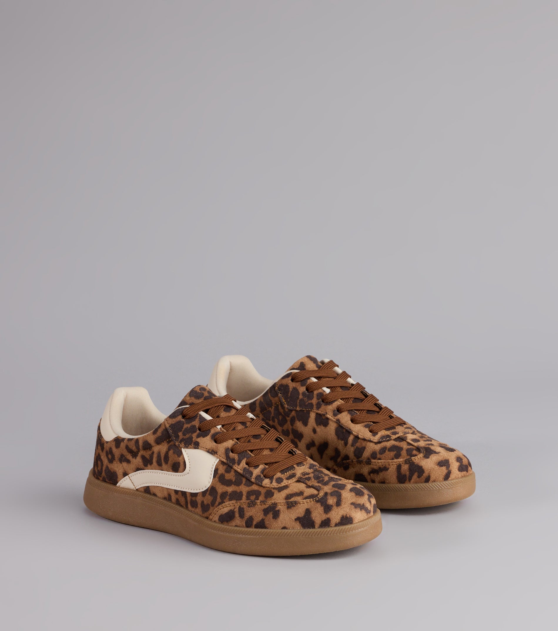 Wild Stride Suede Leopard Sneakers