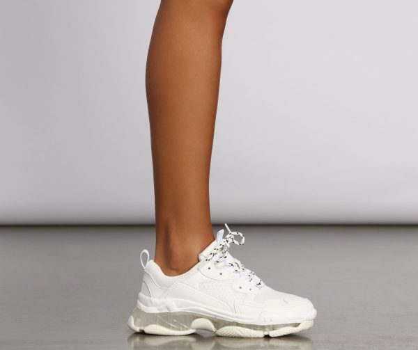 Clearly On Trend Chunky Sneakers - Image 2