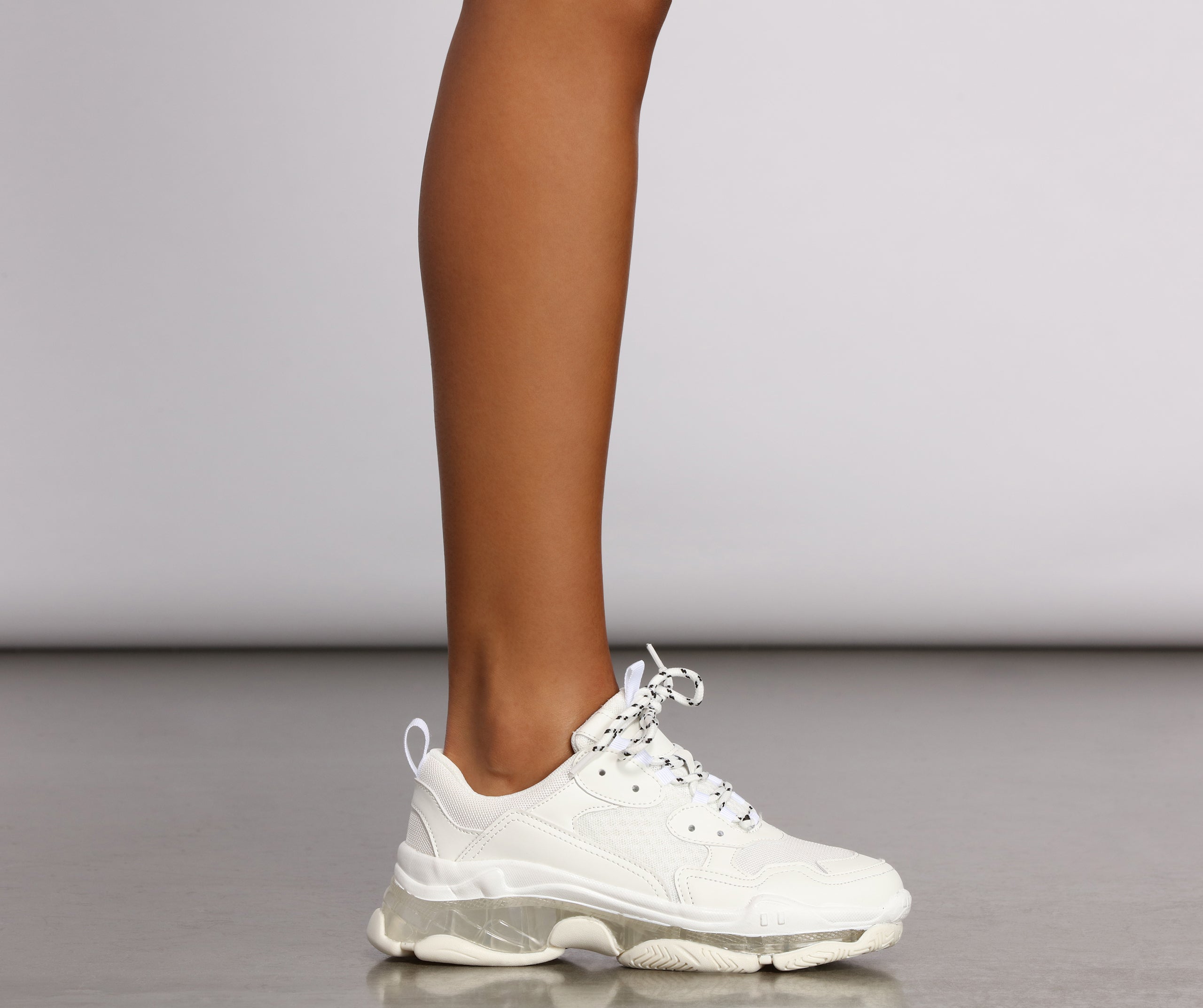Clearly On Trend Chunky Sneakers - Image 2
