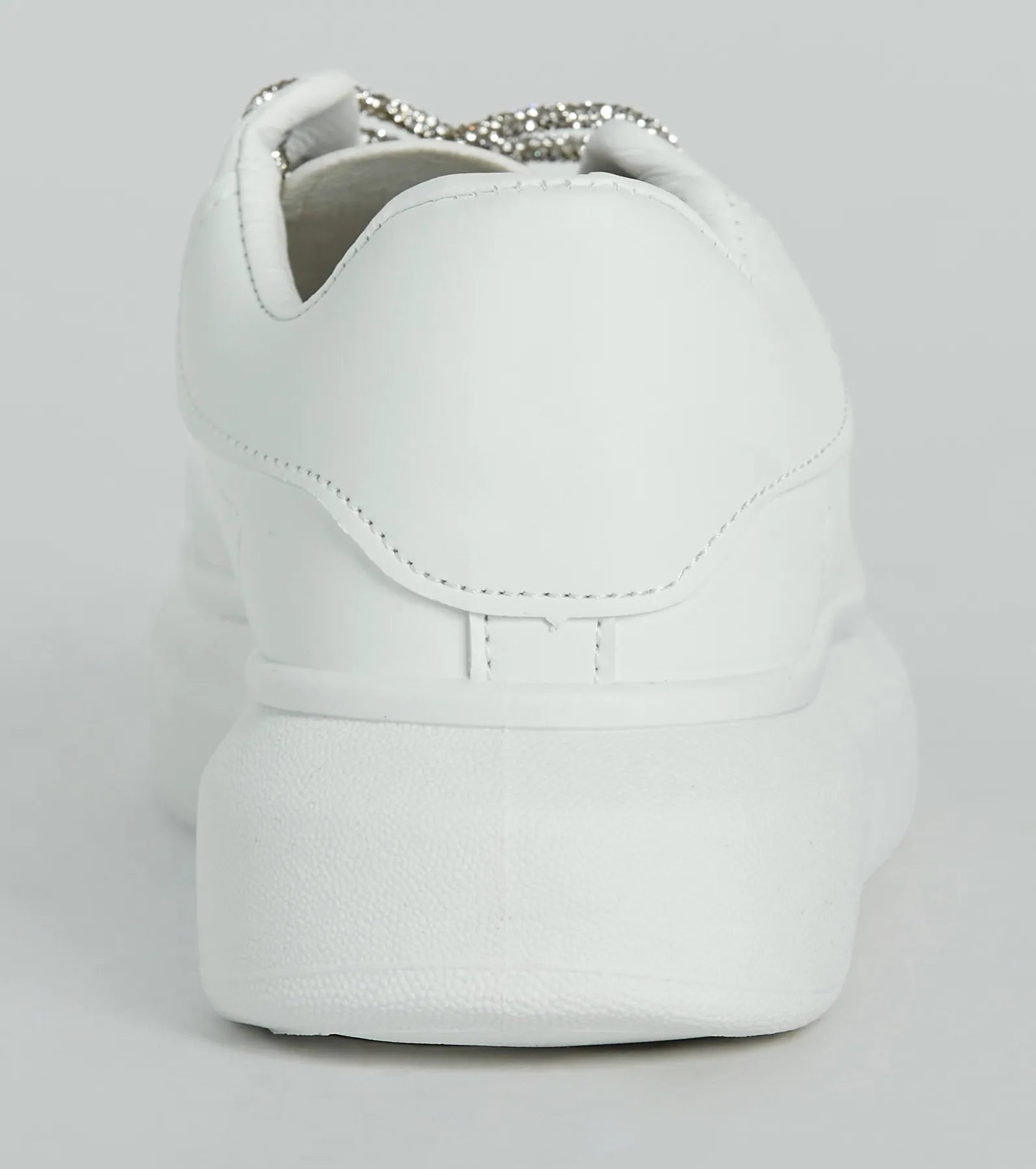 Glam Squad Faux Leather Rhinestone Sneakers - Image 4