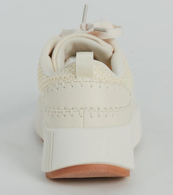 Step It Up Texture Knit Platform Sneakers - Image 4