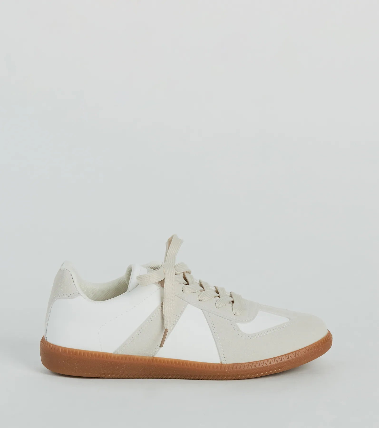 Casual Stand Out Faux Leather Suede Sneakers - Image 2