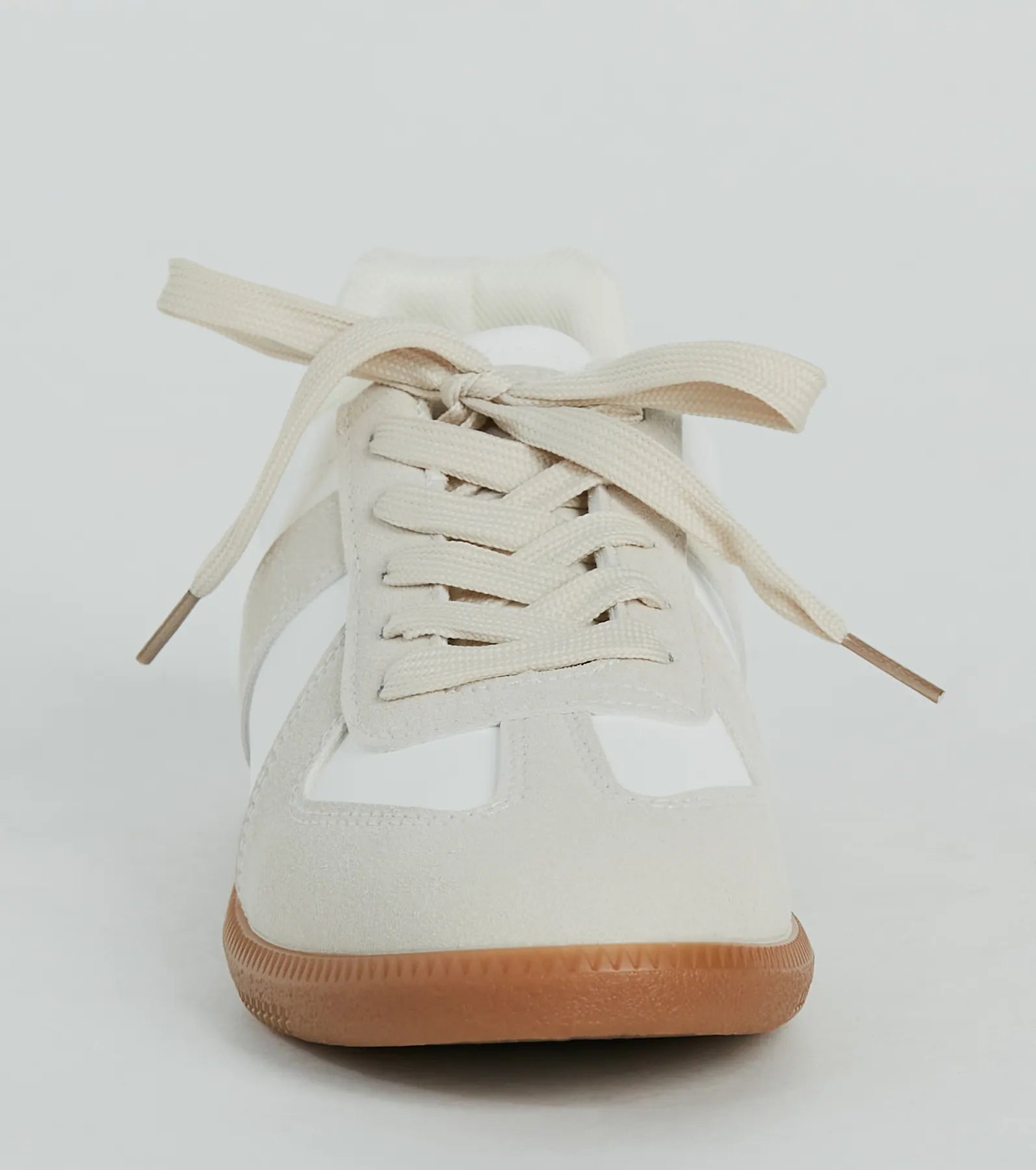 Casual Stand Out Faux Leather Suede Sneakers - Image 3