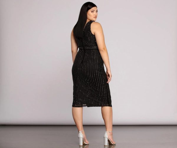 Plus Arielle Heat Stone Midi Dress - Image 4