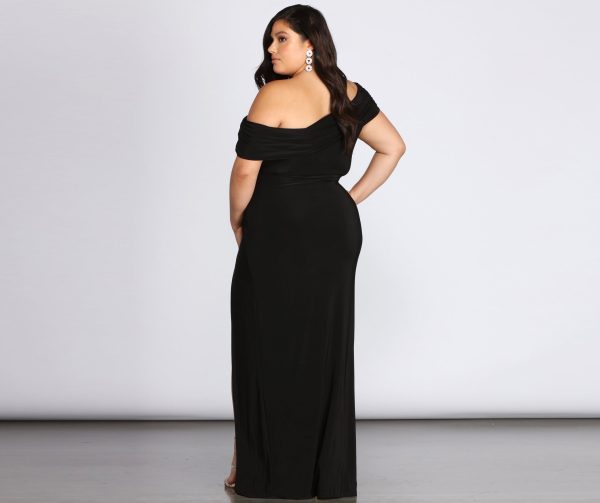 Plus Kaleigh Off Shoulder Dress - Image 10