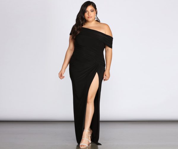 Plus Kaleigh Off Shoulder Dress - Image 11