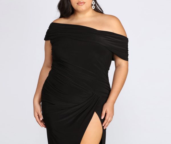 Plus Kaleigh Off Shoulder Dress - Image 12