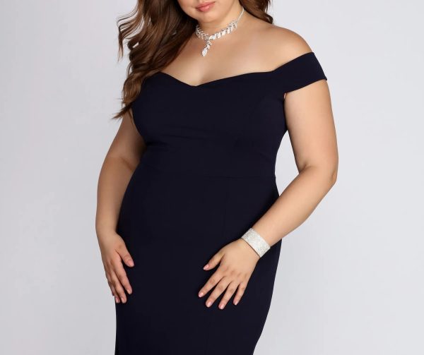 Plus Briar Formal Off The Shoulder Dress - Image 7