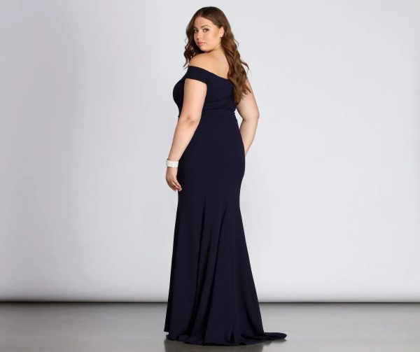 Plus Briar Formal Off The Shoulder Dress - Image 8