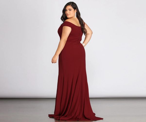 Plus Briar Formal Off The Shoulder Dress - Image 2