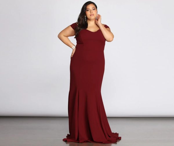 Plus Briar Formal Off The Shoulder Dress - Image 3