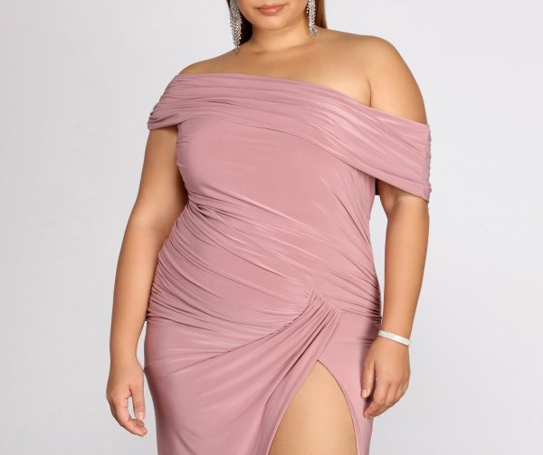 Plus Kaleigh Off Shoulder Dress - Image 3