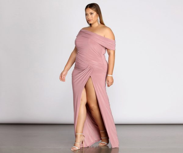 Plus Kaleigh Off Shoulder Dress - Image 4