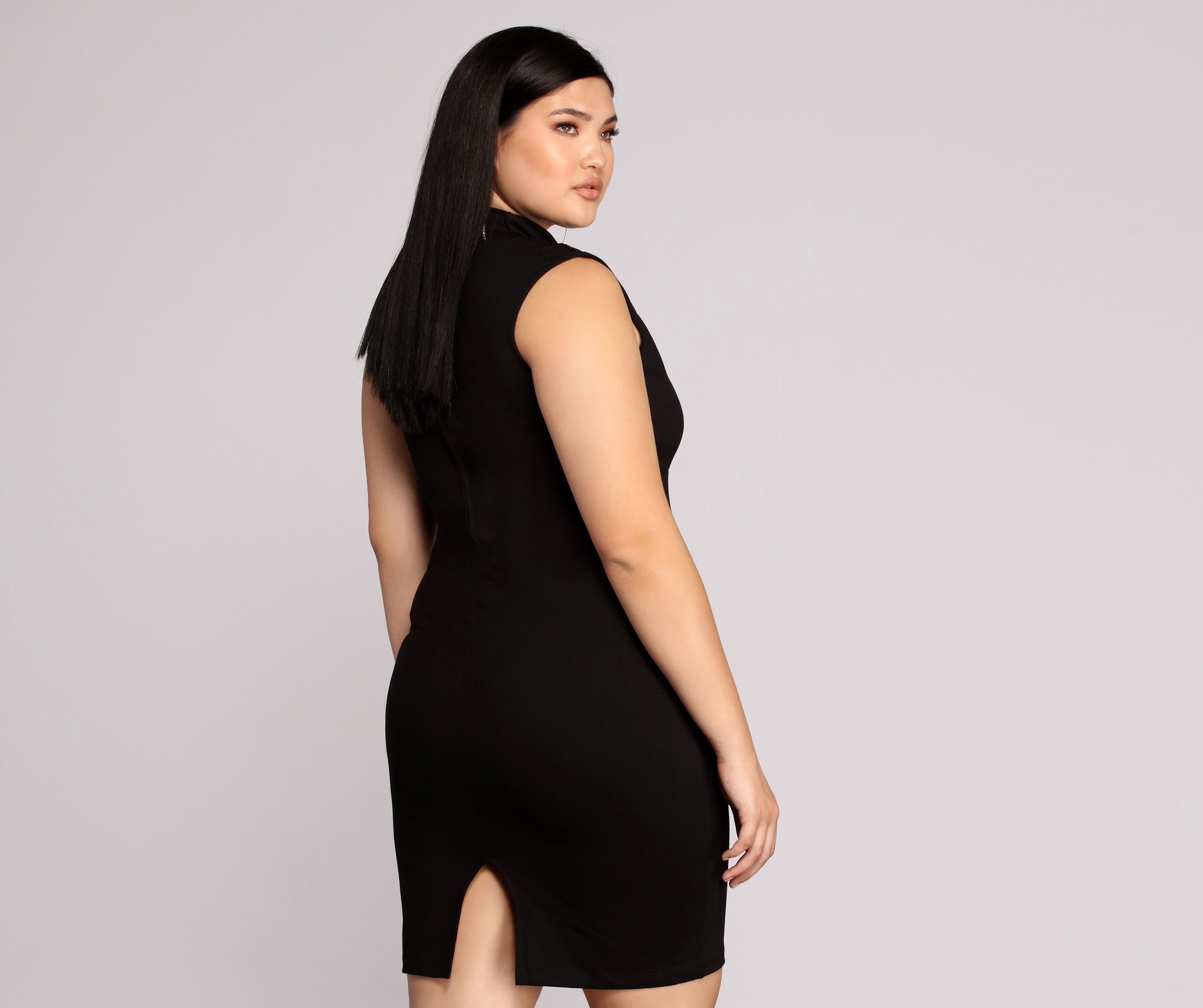 Plus Classic Midi Dress - Image 5