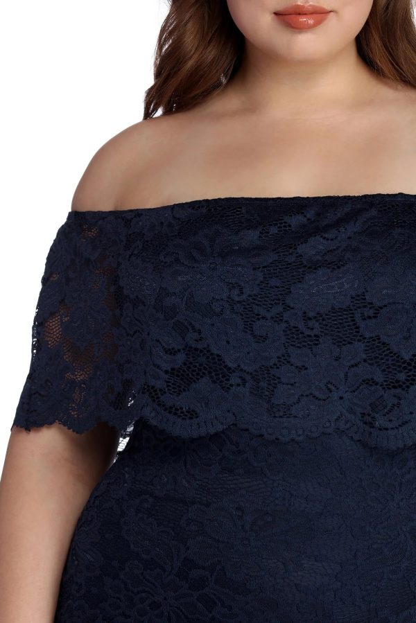 Plus Lace Appeal Midi Dress - Image 4