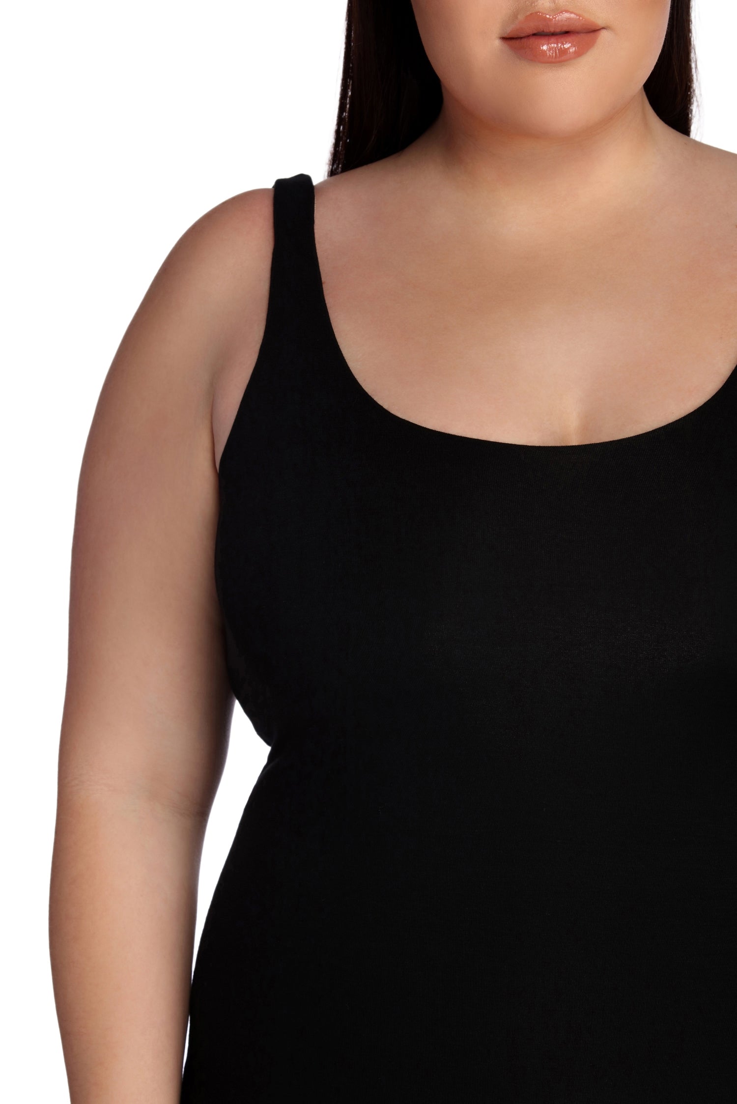Plus Basic Essentials Midi Dress - Image 3