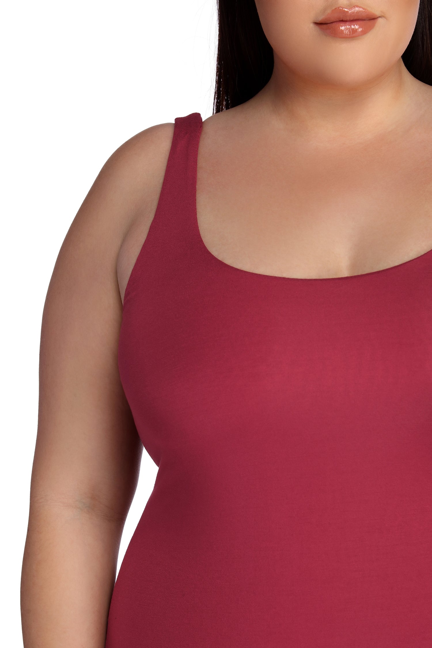 Plus Basic Essentials Midi Dress - Image 6
