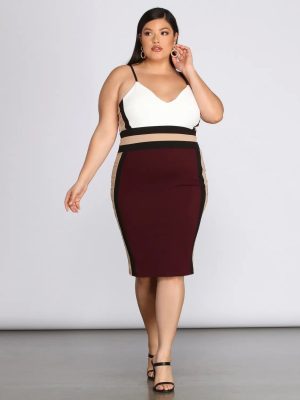 Plus From The Block Midi Dress