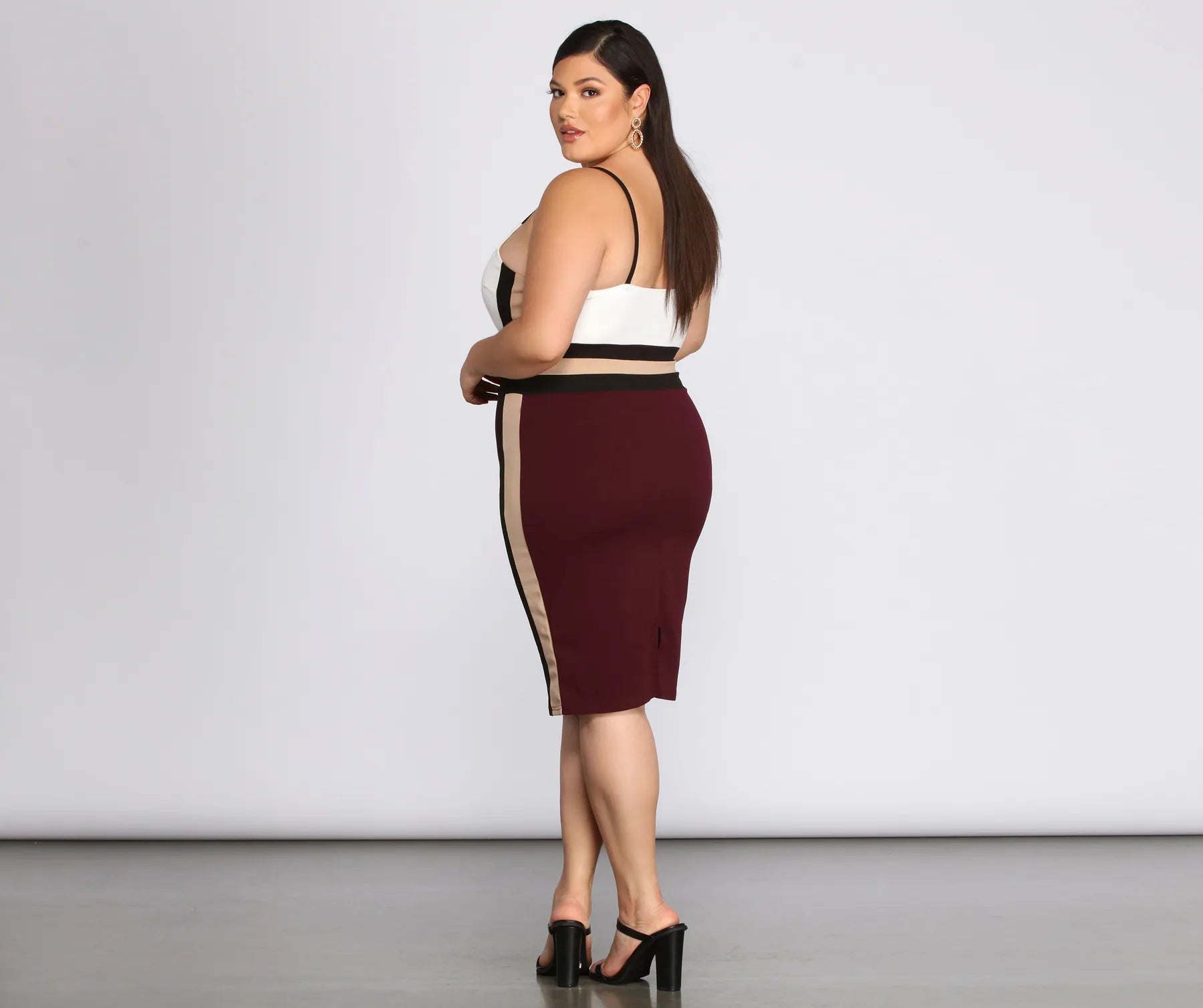 Plus From The Block Midi Dress - Image 2