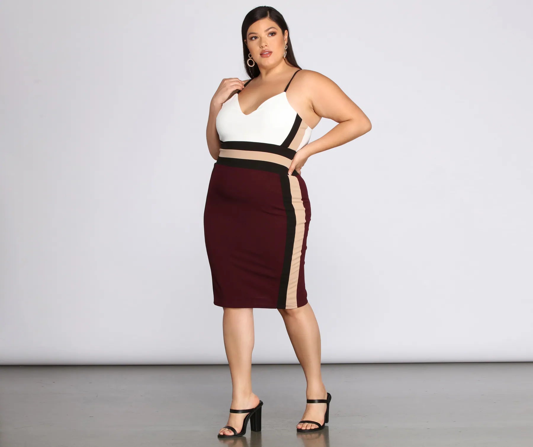 Plus From The Block Midi Dress - Image 3