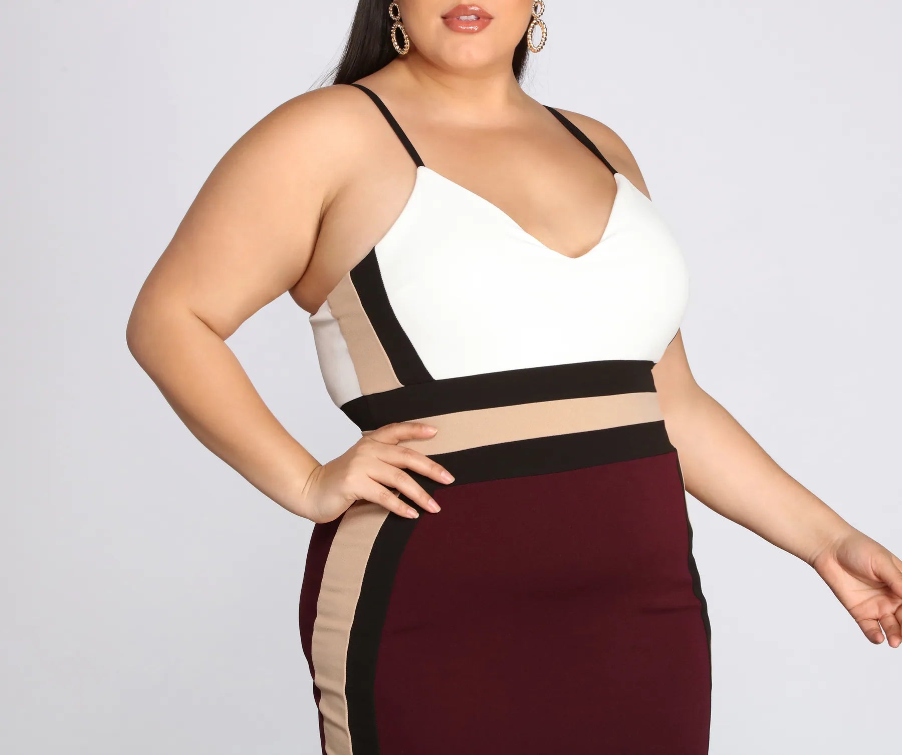 Plus From The Block Midi Dress - Image 4