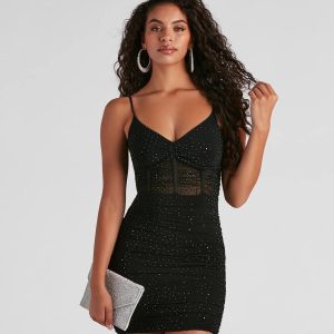 Kerrie Heatstone V-Neck Party Dress