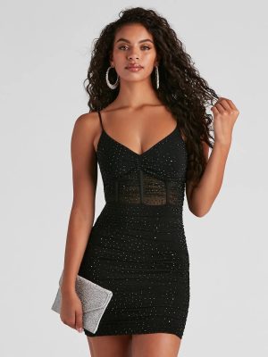 Kerrie Heatstone V-Neck Party Dress