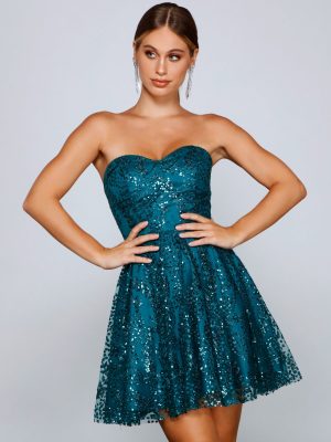 Waverly Formal Glitter And Sequin Party Dress