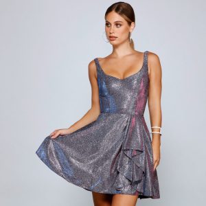 Devora Formal Glitter Party Dress