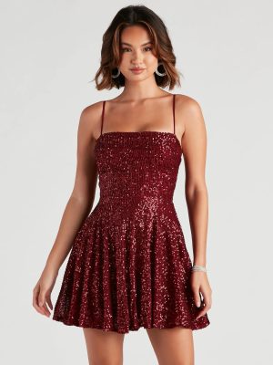 Marybelle Sequin A-Line Dress
