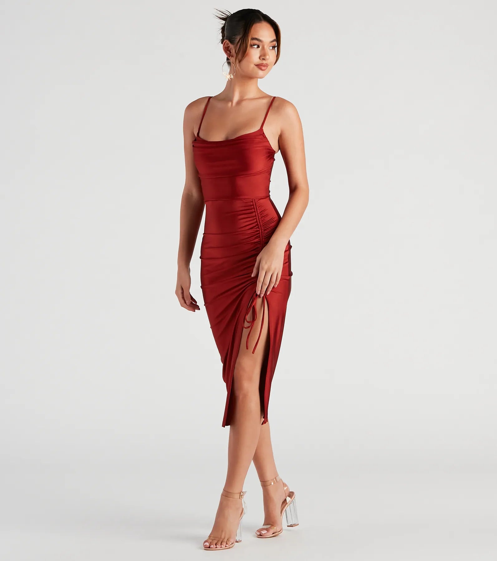 Jessie Sleeveless Midi Formal Dress - Image 15