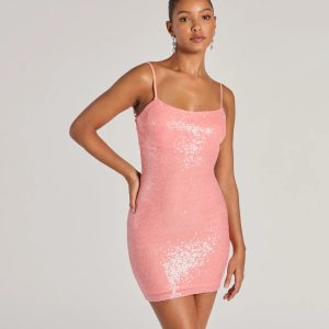 Maddie Strappy Back Bodycon Sequin Mini Dress