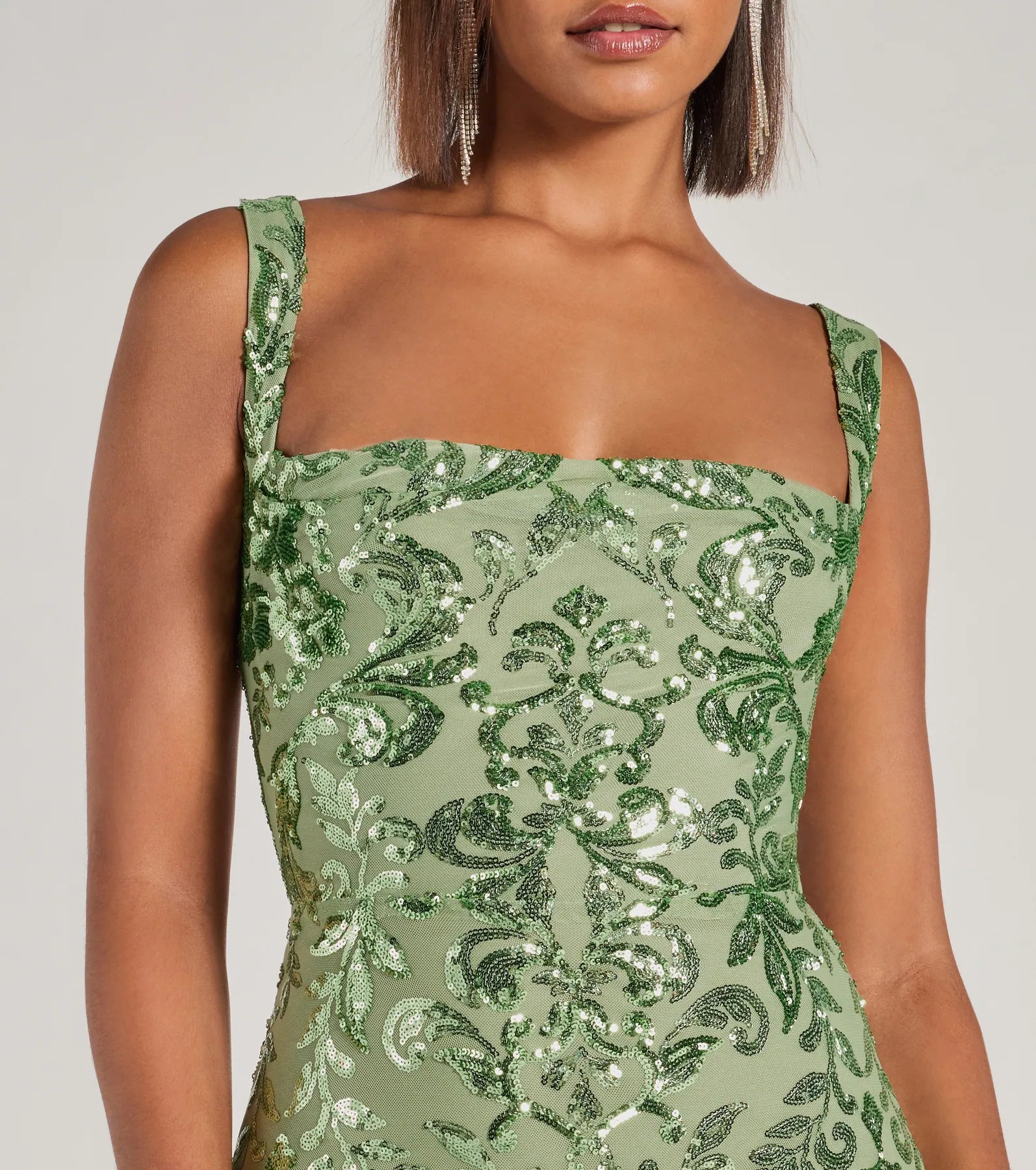 Aubree Lace-Up Sequin Party Dress - Image 13