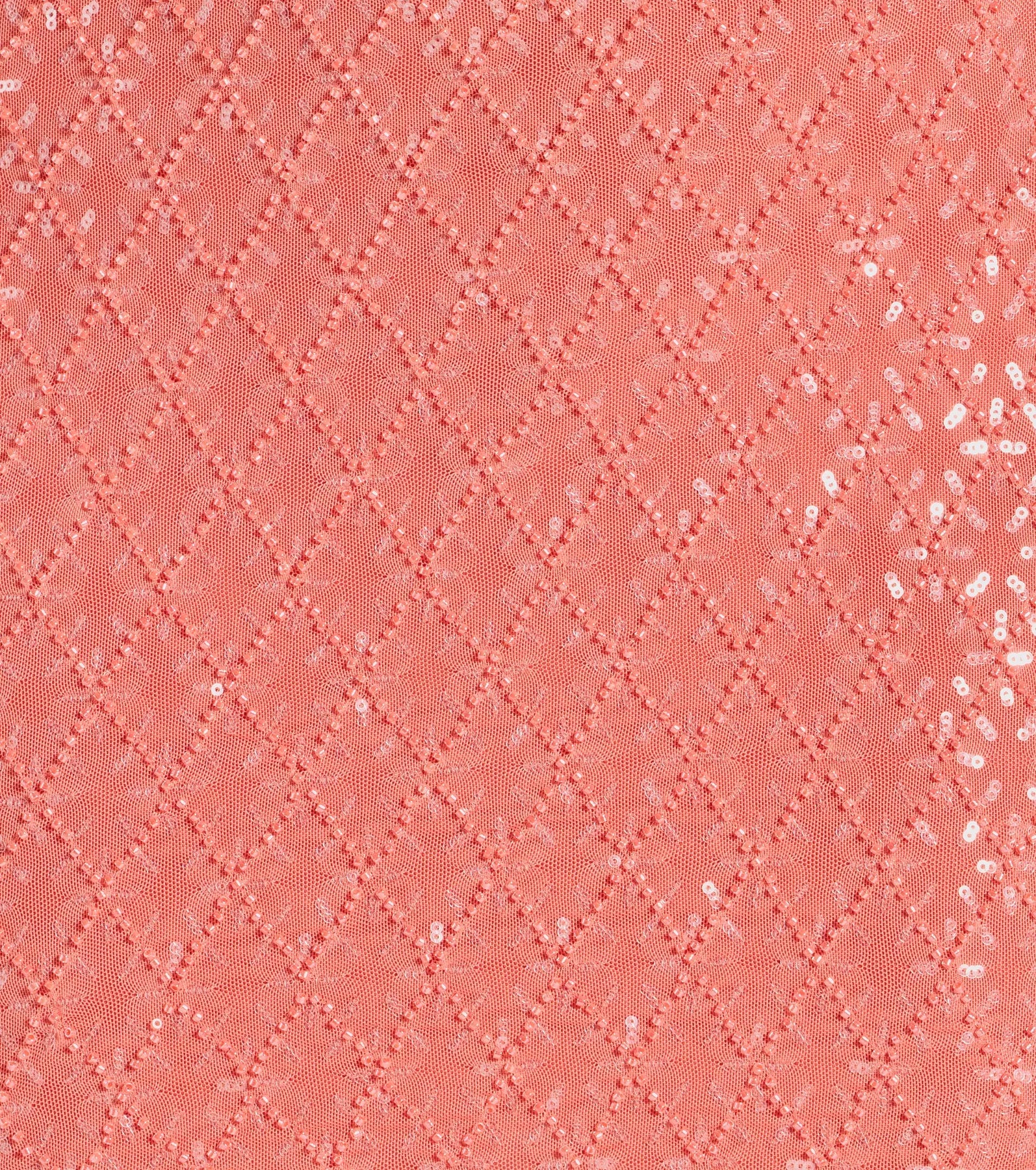 Dylan Sequin Beaded Mesh Mini Dress - Image 8