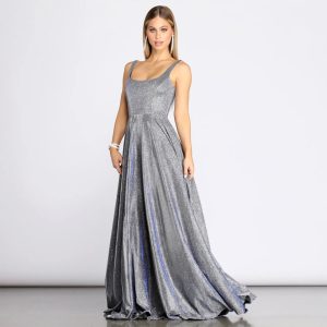 Ivy Formal Glitter A-Line Dress